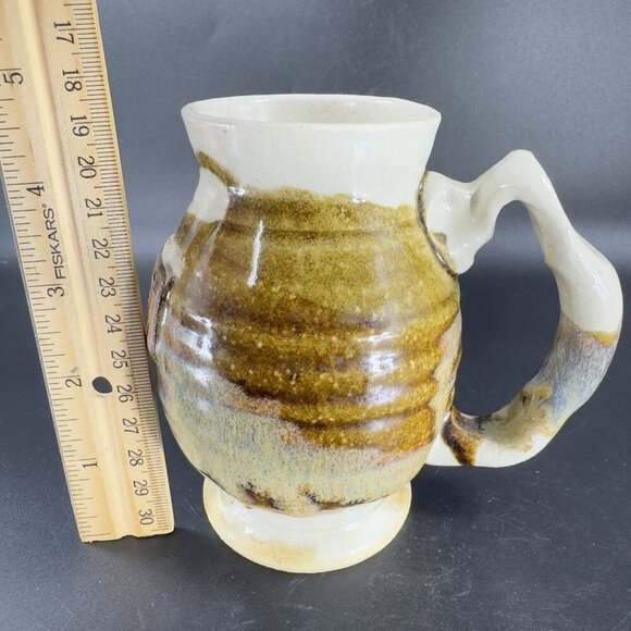 CONGDON WARD WALDEN Hand Made Pottery Stoneware Coffee Mug Cup Artist Signed - Picture 4 of 14